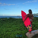  Puerto Vallarta sponsors Karen Jacobson during SUP World Cup Circuit