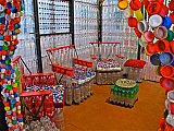 Muebles de botellas pl&aacute;sticas - They performed successfully  Contest in elaboration of Furniture with Recycled Materials