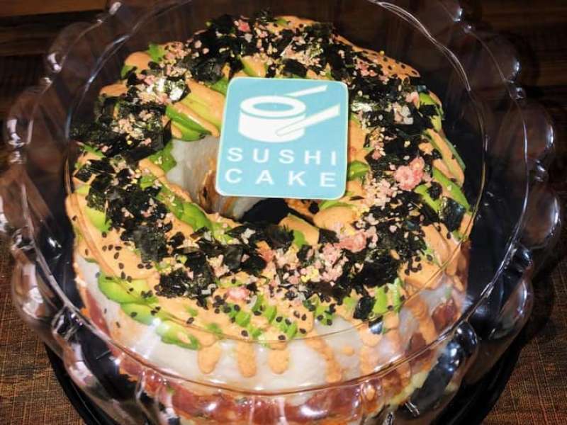 Delightful Savory Sushi Cakes at the Magic Market and Festival