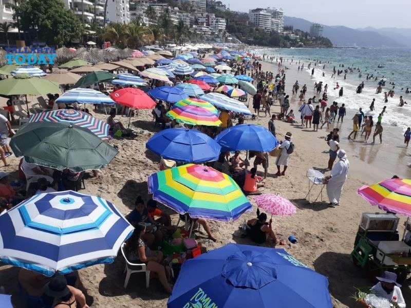 Los Muertos Beach Bursting At The Seams