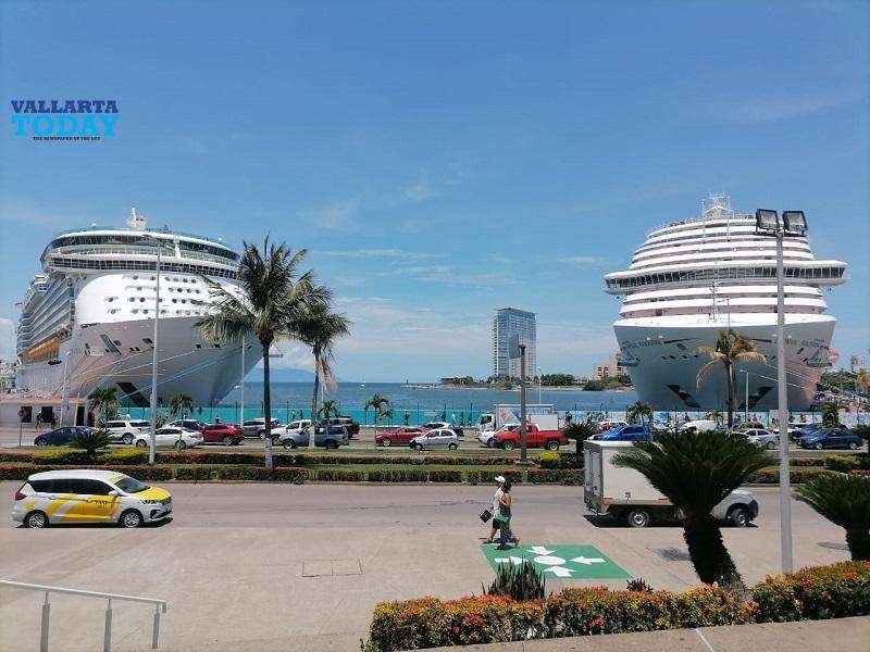 Two Cruise Ships Arrive In Puerto Vallarta