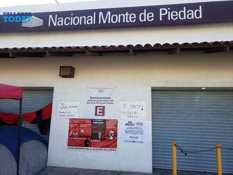 The Strike At Nacional Monte De Piedad Puerto Vallarta Continues.