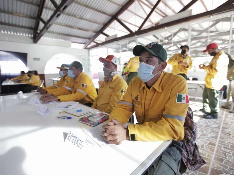Jalisco Forest Fighters Training to Fight Fires