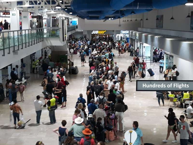 Cientos de turistas llegarán al aeropuerto internacional de Puerto Vallarta.