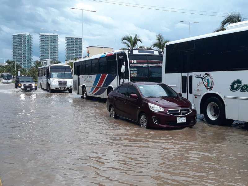 Las fuertes lluvias provocan inundaciones en todas partes de la ciudad 