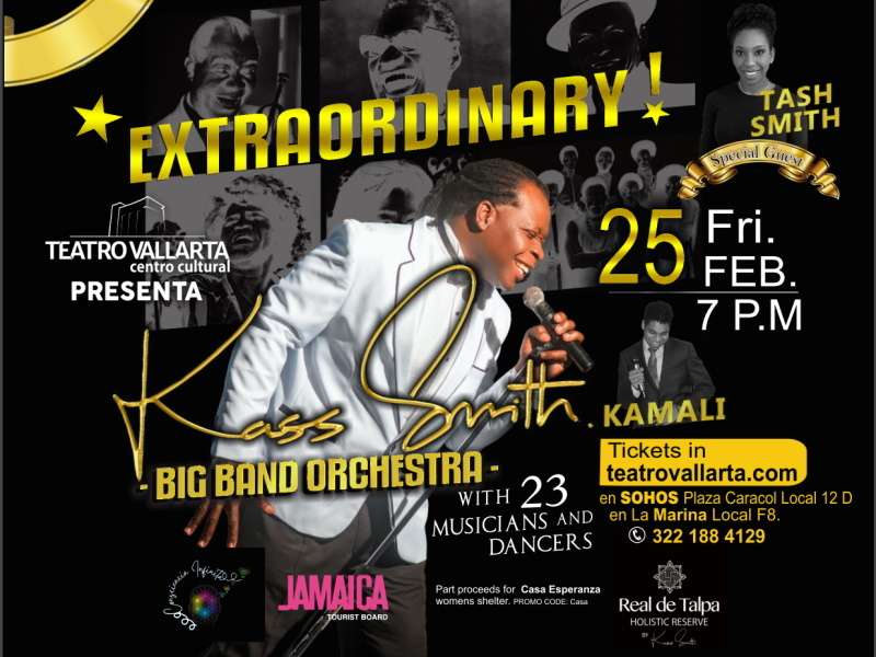 Extraordinary Kassiano - Kass Smith Big Band Orchestra on Stage 