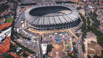 Aerial view of Estadio Azteca in Mexico City