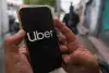 Uber app displayed on a smartphone